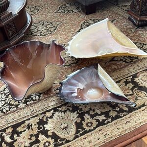 Elegant Decorative Glass Bowls Set